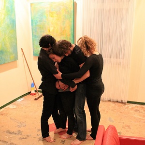 Eine Impro-Gruppe beim Auftritt in der damalige artl lounge in Köln Ehrenfeld.