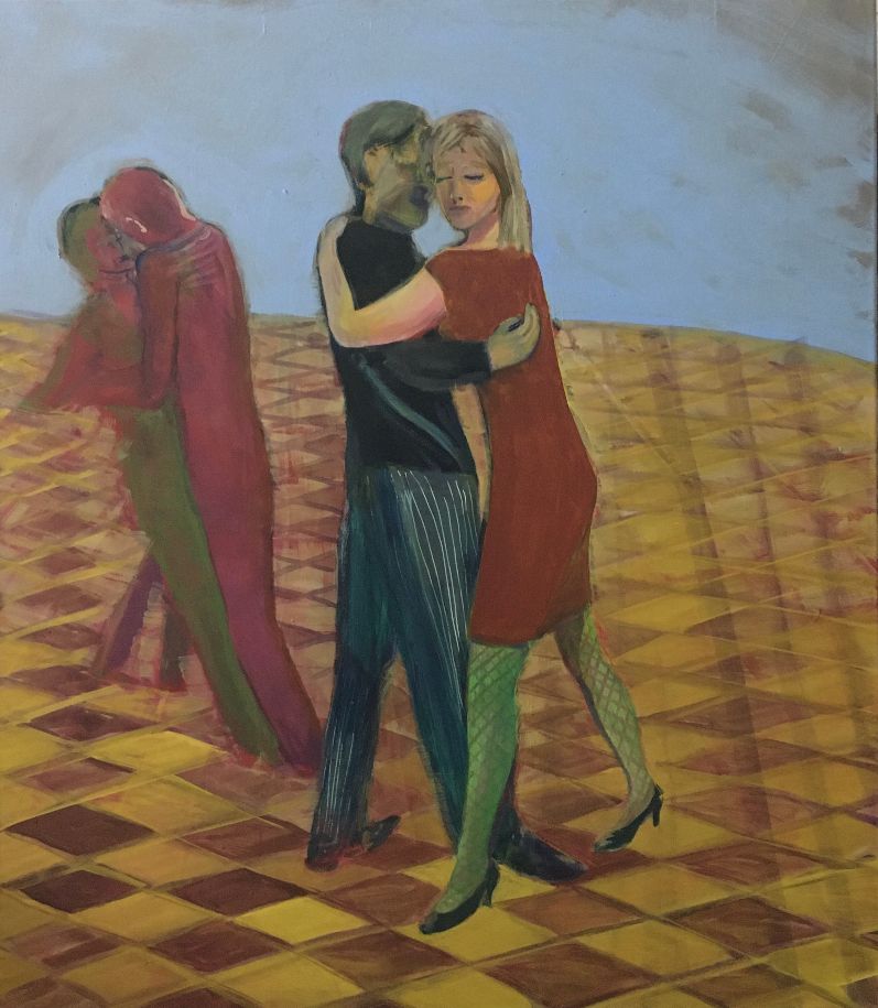 Tangopaare, Acryl auf Leinwand, 70 x 80 cm