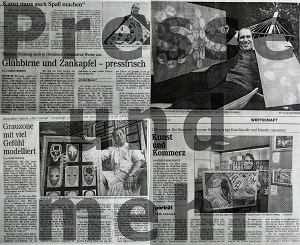 Collage verschiedener Zeitungsartikel über Thorsten Hülsberg mit Presse und mehr-Schriftzug darüber.