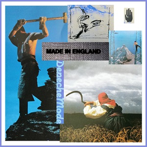 Dieses Bild aus verschiedenen Ausschnittsfotografien von Thorsten Hülsberg zeigt eine Collage verschiedenster Cover von Depeche Mode aus den Anfangsjahren der Band.